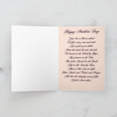 WIE OBEN, SO UNTER MUTTER TAGESKARTE KARTE (Innenseite)