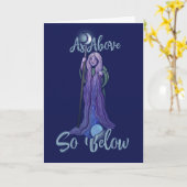 Wie oben so unter Pagan Krone Karte (Gelbe Blume)