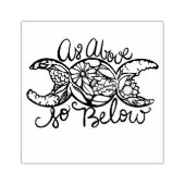 Wie oben so unter Triple Moon Gummistempel (Prägung)