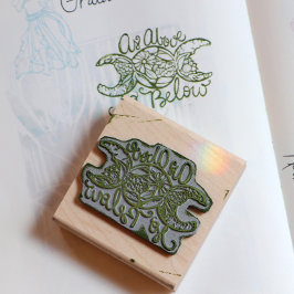 Wie oben so unter Triple Moon Gummistempel