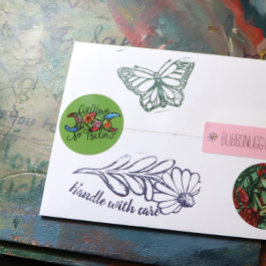 Wie oben so unter Triple Moon Runder Aufkleber