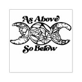 Wie oben so unter Triple Moon Symbol Gummistempel (Prägung)