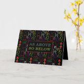 Wie oben, unten, astrologisch karte (Gelbe Blume)