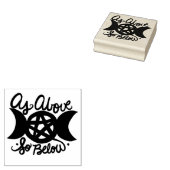 Wie oben, unten gummistempel (Stempel)