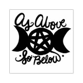 Wie oben, unten gummistempel (Prägung)