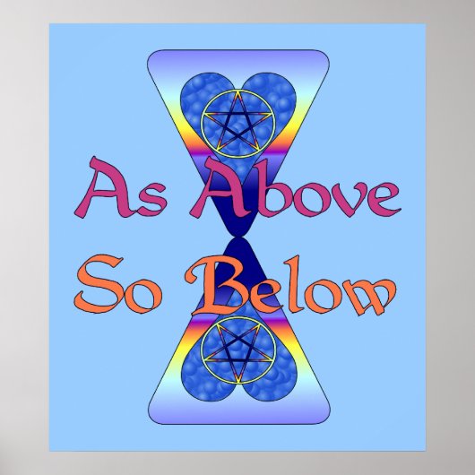 Wie oben, unten poster (Vorne)