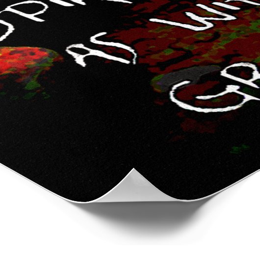 Wie oben, unten poster (Ecke)