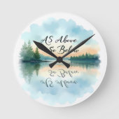 Wie oben, unten runde wanduhr (Vorderseite)