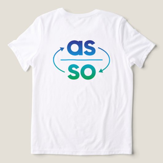 Wie oben, unten Tri-Blend shirt (Design Rückseite)