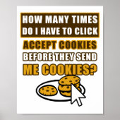 Wie oft muss ich auf Cookies akzeptieren klicken Poster (Vorne)