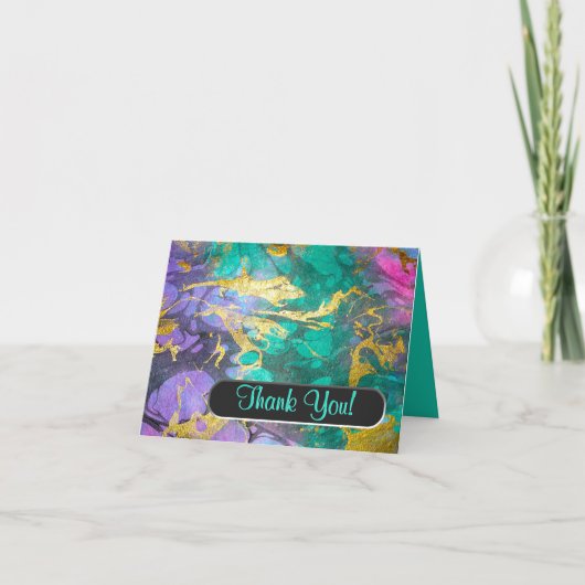 Wie Öl und Wasser danke zu merken (personalisiert) (Vorderseite)