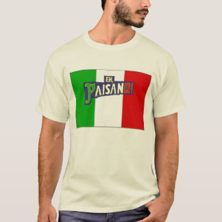 Wie Paisano w/Italian Flagge T-Shirt