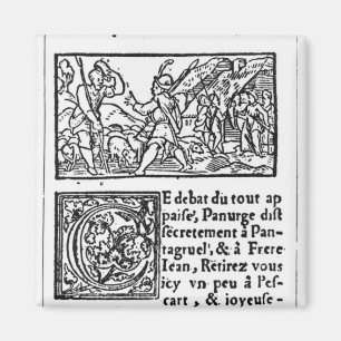 Wie Panurge das Sheep ertrank Magnet