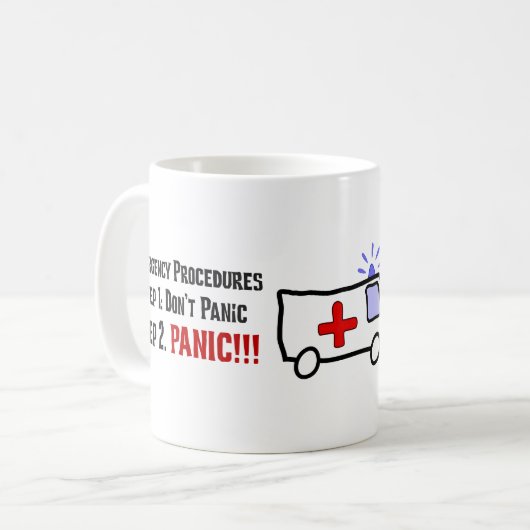 Wie Paramedics auf Ihren Notfall reagieren Kaffeetasse (Vorderseite Links)