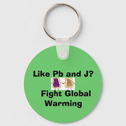 Wie Pb und J? Bekämpfung der globalen Erwärmung Schlüsselanhänger (Vorderseite)
