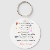 Wie Peanut Butter und Jelly Schlüsselanhänger (Vorderseite)