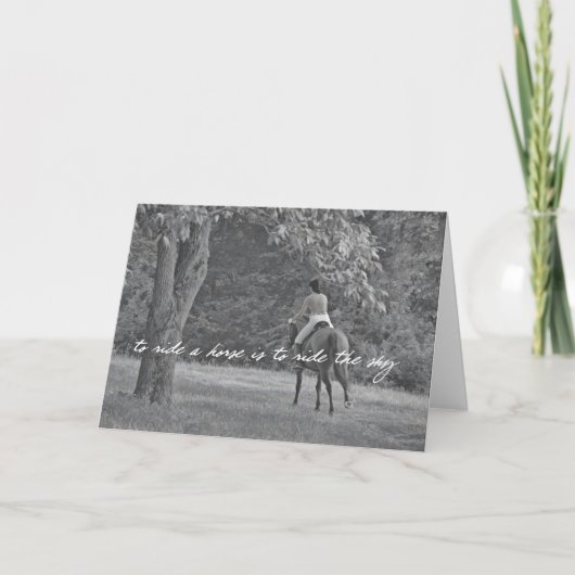 WIE PEGASUS Grußkarte Dankeskarte (Vorderseite)