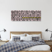 Wie Phantastisch es ist, einfach am Leben zu sein Leinwanddruck (Insitu (Schlafzimmer))