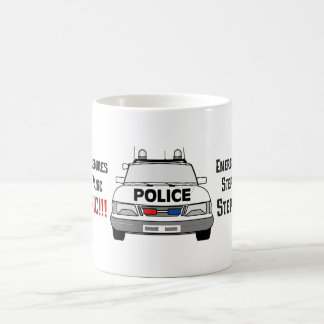 Wie Polizeibeamten auf Ihren Notfall reagieren Kaffeetasse