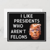 Wie Präsidenten, die keine Felsen sind Postkarte (Vorne/Hinten)