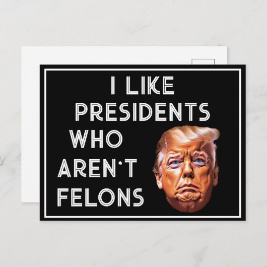 Wie Präsidenten, die keine Felsen sind Postkarte (Vorne/Hinten)