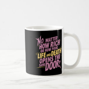 Wie reich oder arm ... Aufkleber Kaffeetasse