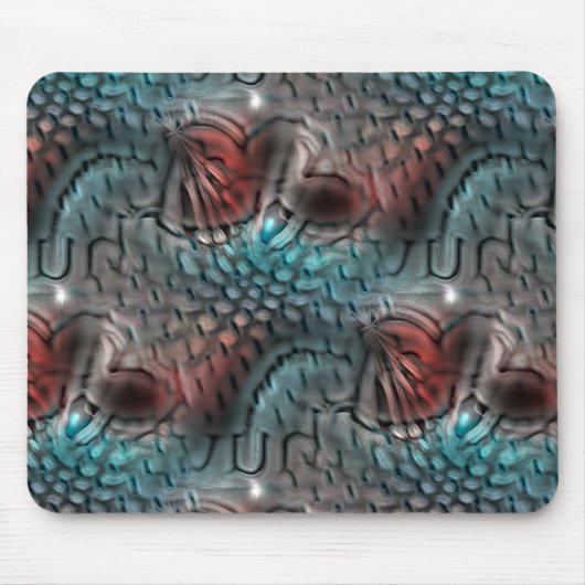 Wie Reptilienhaut durch Hammerglas Mousepad (Vorne)