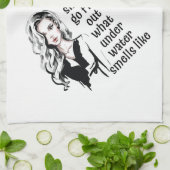 Wie riecht Unterwasser? Geschirrtuch (Gefaltet)