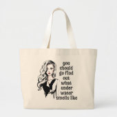 Wie riecht Unterwasser? Jumbo Stoffbeutel (Vorne)