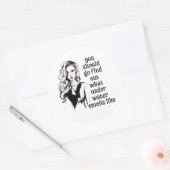 Wie riecht Unterwasser? Runder Aufkleber (Umschlag)