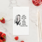 Wie riecht Unterwasser? Serviette (Beispiel)