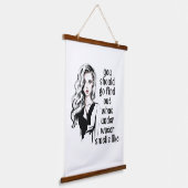 Wie riecht Unterwasser? Wandteppich Mit Holzrahmen (Gewinkelt)