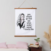 Wie riecht Unterwasser? Wandteppich Mit Holzrahmen (Schlafzimmer)