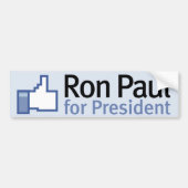 Wie Ron Paul Autoaufkleber (Vorne)
