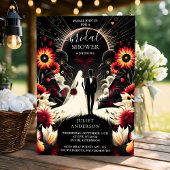 Wie Ruby Claret White Heart Red Black Brautparty Einladung