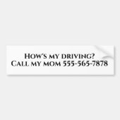 Wie rufe ich meinen Vater Mama automatisch an? Autoaufkleber (Vorne)