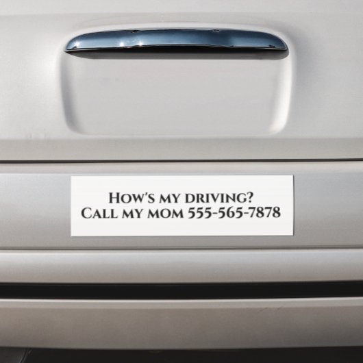 Wie rufe ich meinen Vater Mama automatisch an? Autoaufkleber