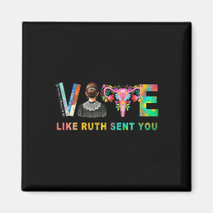 Wie Ruth Ihnen RBG Feminist Voting Inspiration ges Magnet