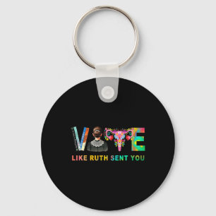 Wie Ruth Ihnen RBG Feminist Voting Inspiration ges Schlüsselanhänger