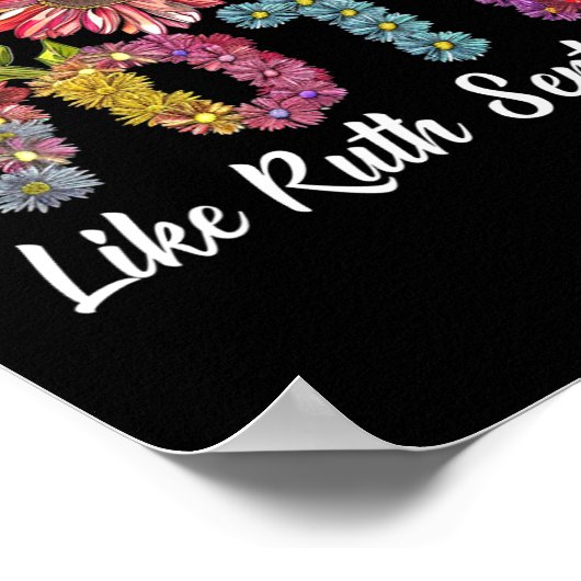 Wie Ruth Ihnen Shirt Uterus Feminist LG Poster (Ecke)