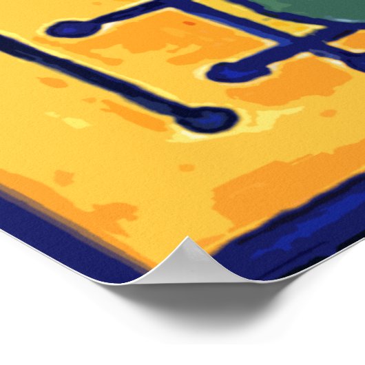 WIE S DOG CUBISM POSTER (Ecke)