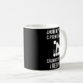 Wie sagt man C.p.r auf Spanisch_ Calmate Y Respira Kaffeetasse (VorderseiteRechts)