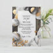 Wie schiere natürliche Arbeit gestapelt Stone-Marm Einladung (Stehend Vorderseite)