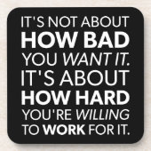 Wie schlecht Sie es Gewollt haben, oder wie schwer Untersetzer (Vorderseite)