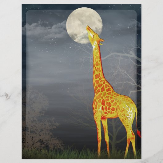 Wie schmeckt der Mond? Giraffe und Moon - Flyer (Vorne)
