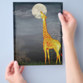 Wie schmeckt der Mond? Giraffe und Moon - Flyer (Hand)