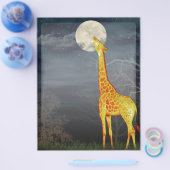 Wie schmeckt der Mond? Giraffe und Moon - Flyer (Einzeln)