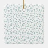 Wie Schneeflocken gemacht werden Keramikornament (Rückseite)