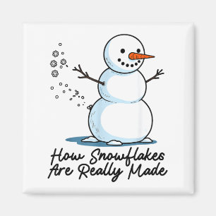 Wie Schneeflocken wirklich gemacht werden Schneema Magnet