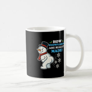 Wie Schneeflocken wirklich gemacht werden Weihnach Kaffeetasse